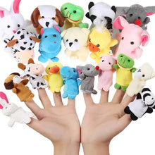 Load image into Gallery viewer, 10-Piece Set: Cute Finger Puppets Baby Mini Plush Toys