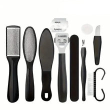 Load image into Gallery viewer, 10-Piece Set: Stainless Steel Foot Care Kit - Portable Pedicure & Manicure Set