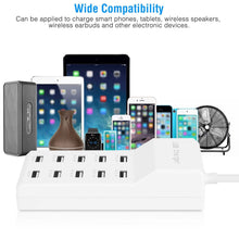 Load image into Gallery viewer, 10-Ports 50W USB Wall Fast Charging Power Adapter