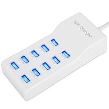 Load image into Gallery viewer, 10-Ports 50W USB Wall Fast Charging Power Adapter