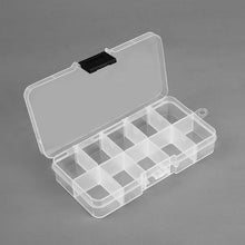 将图片加载到图库查看器,10 Slots Adjustable Plastic Jewelry Box Storage Case Craft Jewelry Organizer Beads Jewelry Making Jewelry Organizer Adjustable Storage Box Plastic Compartments Organizer for Jewelry