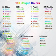 将图片加载到图库查看器,100-Pack: Colored Gel Pens Set
