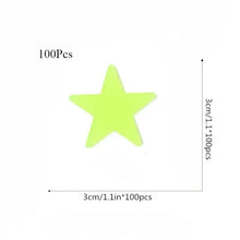Load image into Gallery viewer, 100-Pieces: Luminous Glow in the Dark Star Wall Stickers