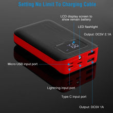Load image into Gallery viewer, 10000 mAh Portable Powerbank Dual USB Charger Port with LCD Display