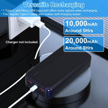 Load image into Gallery viewer, 10000mAh or 20000mAh PD22.5W Fast Charging Portable Power Bank