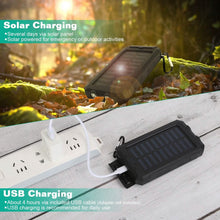 Load image into Gallery viewer, 10000mAh Solar Power Bank External Battery Pack
