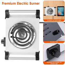 Load image into Gallery viewer, 1000W Electric Burner Portable Coil Heating Hot Plate Stove Countertop