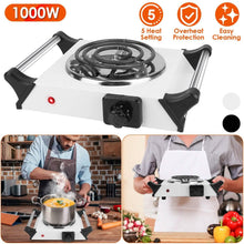 Load image into Gallery viewer, 1000W Electric Burner Portable Coil Heating Hot Plate Stove Countertop