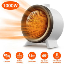 Load image into Gallery viewer, 1000W Electric Space Heater Fan