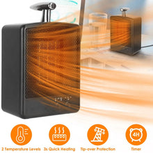 Load image into Gallery viewer, 1000W Portable Electric Space Heater