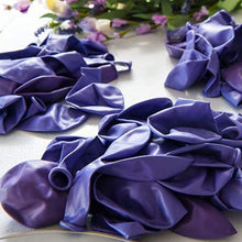 Load image into Gallery viewer, 100Pcs Dark Purple White And Gold Balloons Arch Garland For Baby Shower Engagement Wedding Birthday Theme Anniversary Decoration For Party