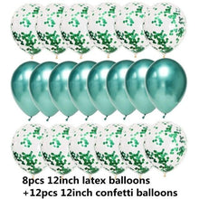 Load image into Gallery viewer, 10/20 Star Metallic Confetti Latex Transparent 12inch Balloons For Baby Shower Birthday Party Wedding Decoration