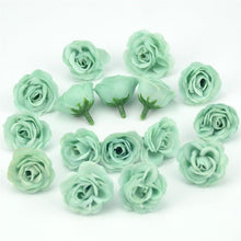 Load image into Gallery viewer, 10/50/100pcs 2.5cm Mini Silk Fake Flower Heads Artificial Rose Flower For Crafts Wedding Party Home Decoration Accessories
