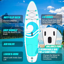 Load image into Gallery viewer, 10’6” x 32”x 6” Paddle Boards for Adults with Premium SUP Accessories and Backpack