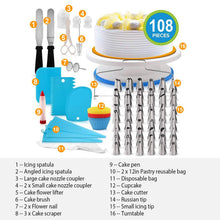 将图片加载到图库查看器,108-Piece: Cake Decorating Supplies Kit