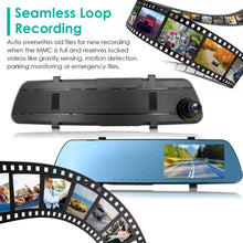 将图片加载到图库查看器,1080P Car DVR 4.3inches Dash Cam with 140° Angle Loop Recording