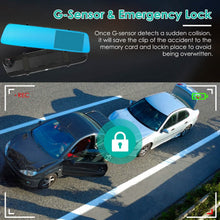 将图片加载到图库查看器,1080P Car DVR 4.3inches Dash Cam with 140° Angle Loop Recording