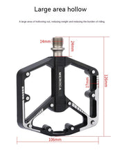 Load image into Gallery viewer, Bicycle Pedal Non-Slip Bike Pedals Aluminum Alloy Flat Platform Applicable Waterproof Cycling Accessories Bike Pedals Road Bicycle Pedals Cleats Set Clipless Pedals Compatible With Road Bikes