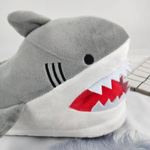 将图片加载到图库查看器,Warm Shark Womens Home Slippers Fashion Plush Winter Funny Elegant Women Slippers Cute Cartoon Shark Indoor Warm Home Cotton Slippers