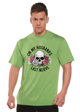 Load image into Gallery viewer, On My Husbands Last Nerve Sublimation Unisex Bamboo/Cotton Graphic T-Shirt