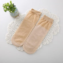 Load image into Gallery viewer, 10Pairs High Quality Women Socks Velvet Silk Spring Summer Socks Breathable Soft Cotton Bottom Wicking Slip-resistant Short Socks For Women
