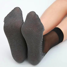 Load image into Gallery viewer, 10Pairs High Quality Women Socks Velvet Silk Spring Summer Socks Breathable Soft Cotton Bottom Wicking Slip-resistant Short Socks For Women
