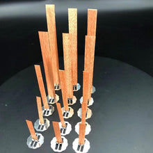 将图片加载到图库查看器,10pc 6-13cm Wooden Candles Wick With Sustainer Tab Candle Wick Core For DIY Candle Handmade Wooden Wick Soy Parffin Wax Wick DIY Candle Making