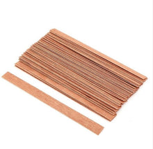 将图片加载到图库查看器,10pc 6-13cm Wooden Candles Wick With Sustainer Tab Candle Wick Core For DIY Candle Handmade Wooden Wick Soy Parffin Wax Wick DIY Candle Making