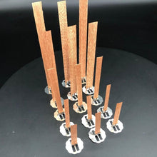 将图片加载到图库查看器,10pc 6-13cm Wooden Candles Wick With Sustainer Tab Candle Wick Core For DIY Candle Handmade Wooden Wick Soy Parffin Wax Wick DIY Candle Making