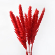 Load image into Gallery viewer, 10PCS Bulrush Natural Dried Flowers Artificial Pampas Grass Decor Phragmites Fake Flower Wedding Home Decoration Floor Vase Filler for Living Room Kitchen Decor