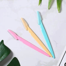 Load image into Gallery viewer, 10pcs Exfoliating Dermaplaning Eyebrow Razor - Facial Hair Remover Women Beauty Makeup Skin Care Tools