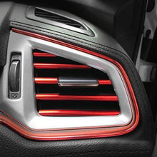Load image into Gallery viewer, 10Pcs/set Universal Car Air Conditioner Vent Outlet Trim Strip Decoration U Shape Moulding Trim Strip Line Car Shiny Accessories Car Air Conditioner Outlet Decorative U Shape Moulding Trim Strips Decor Car Styling Accessories