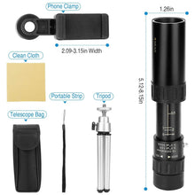Load image into Gallery viewer, 10X-300X Zoom Monocular Telescope High Definition Phone Telephoto Lens