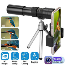 Load image into Gallery viewer, 10X-300X Zoom Monocular Telescope High Definition Phone Telephoto Lens