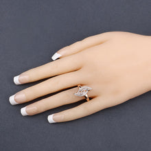 Load image into Gallery viewer, 0.29 Carat Genuine White Diamond 14K Rose Gold Ring (E-F Color, SI1-SI2 Clarity)