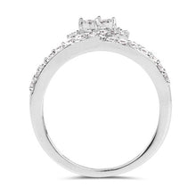 Load image into Gallery viewer, 0.54 Carat Genuine White Diamond 14K White Gold Ring (G-H Color, SI1-SI2 Clarity)