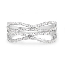 Load image into Gallery viewer, 0.46 Carat Genuine White Diamond 14K White Gold Ring (F-G Color, SI Clarity)