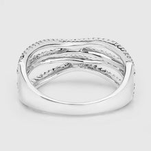 Load image into Gallery viewer, 0.46 Carat Genuine White Diamond 14K White Gold Ring (F-G Color, SI Clarity)