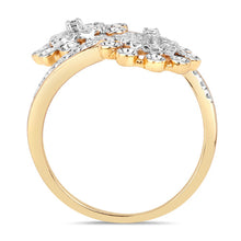 Load image into Gallery viewer, 0.56 Carat Genuine White Diamond 14K Yellow Gold Ring (E-F Color, SI1-SI2 Clarity)