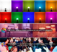 将图片加载到图库查看器,110V 220V E27 RGB LED Bulb Lights 5W 10W 15W RGB Lampada Changeable Colorful RGBW LED Lamp With IR Remote Control+Memory Mode RGB LED Light Bulbs, 10W LED Color Changing Light Bulb with Remote Control