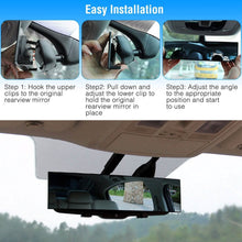 Load image into Gallery viewer, 11.4-Inch Interior Clip-On Curve Car Rearview Mirror