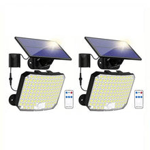 将图片加载到图库查看器,118 LED Solar Motion Sensor Flood Lights with Remote Control