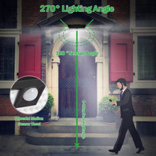 将图片加载到图库查看器,118 LEDs Solar Wall Light Outdoor Motion Sensor Lamp