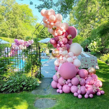 将图片加载到图库查看器,119 Pcs Peach Pink Rose Gold Latex Balloons For Wedding Birthday Valentine's Day Party Decorations Office Parties Baby Showers Girl Birthday Party Ballon Decoration IN Modern Style