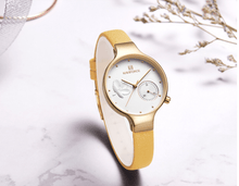 Load image into Gallery viewer, Elegant Women's Analog Quartz Watch With Leather Belt Waterproof Wristwatch Excellent Design Perfect Gift