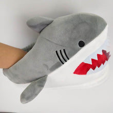 将图片加载到图库查看器,Warm Shark Womens Home Slippers Fashion Plush Winter Funny Elegant Women Slippers Cute Cartoon Shark Indoor Warm Home Cotton Slippers