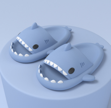 Load image into Gallery viewer, New Men and Women Summer Slippers Lovely Shark Shape Slides Outdoor Women Shoes Flip Flops Lightweight Open Toe Beach Pool Slides Sandals Shark Shower Slipper