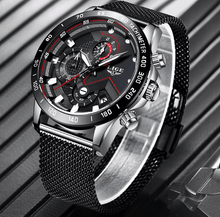 Load image into Gallery viewer, Men's Sports Waterproof Watch With Stainless Steel Bracelet Unique Design Perfect Gift For Your Man