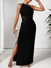 将图片加载到图库查看器,One Shoulder Sleeveless Maxi Dress Elegant & Sophisticated Evening Wear Women Luxury Party Dress