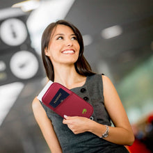 Load image into Gallery viewer, 12 Pocket Travel Passport Wallet